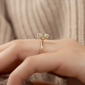 The Alex Set With A Oval Lab Diamond