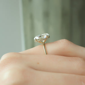The Alex Set With A 2.5 Carat Oval Lab Diamond