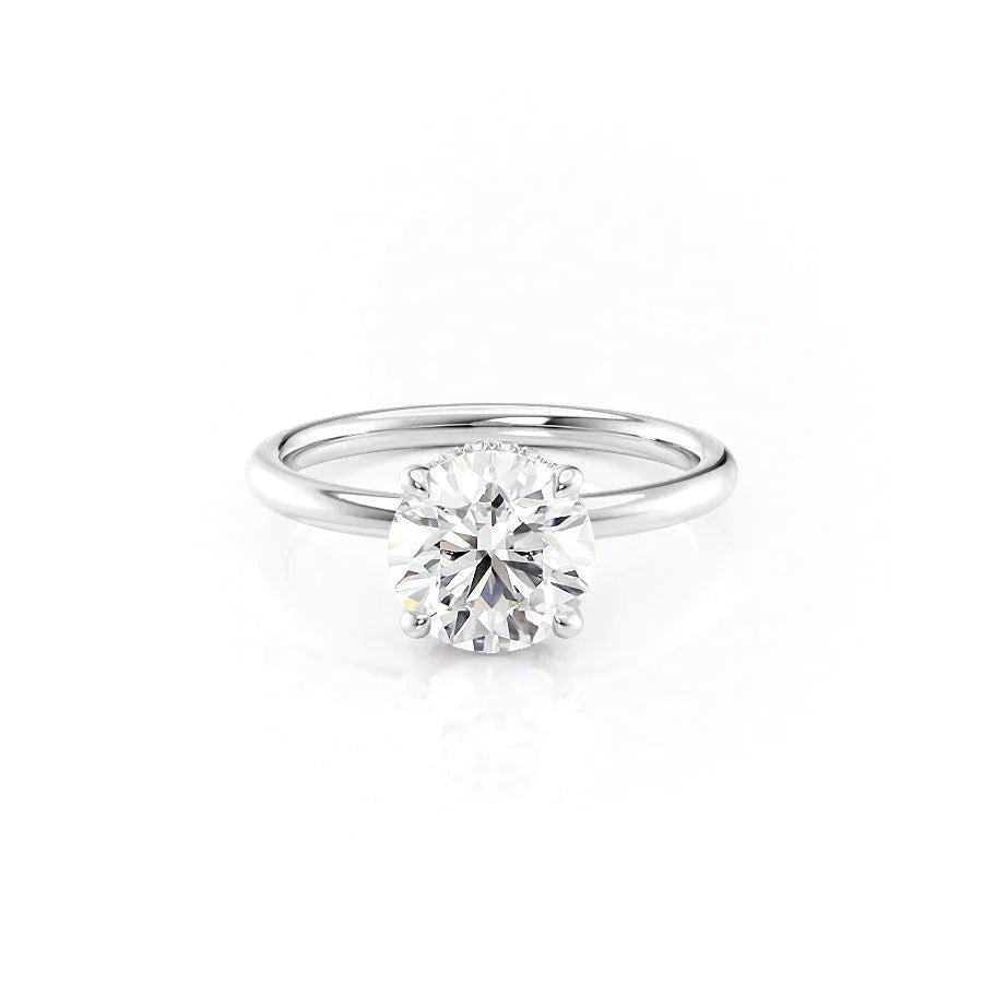 The Alex Set With A 3 Carat Round Moissanite