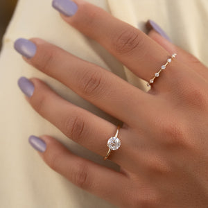 The Alex Set With A 2.5 Carat Round Lab Diamond
