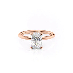 The Alex Set With A 1.5 Carat Radiant Lab Diamond