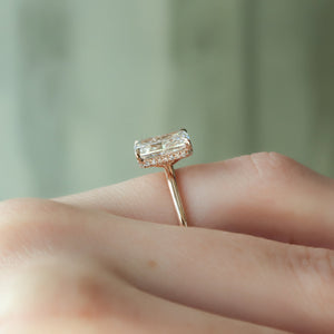 The Alex Set With A 3 Carat Radiant Lab Diamond