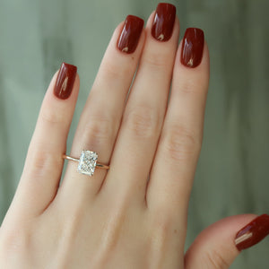 The Alex Set With A 3 Carat Radiant Lab Diamond