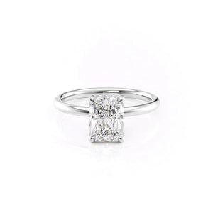 The Alex Set With A 4 Carat Radiant Moissanite