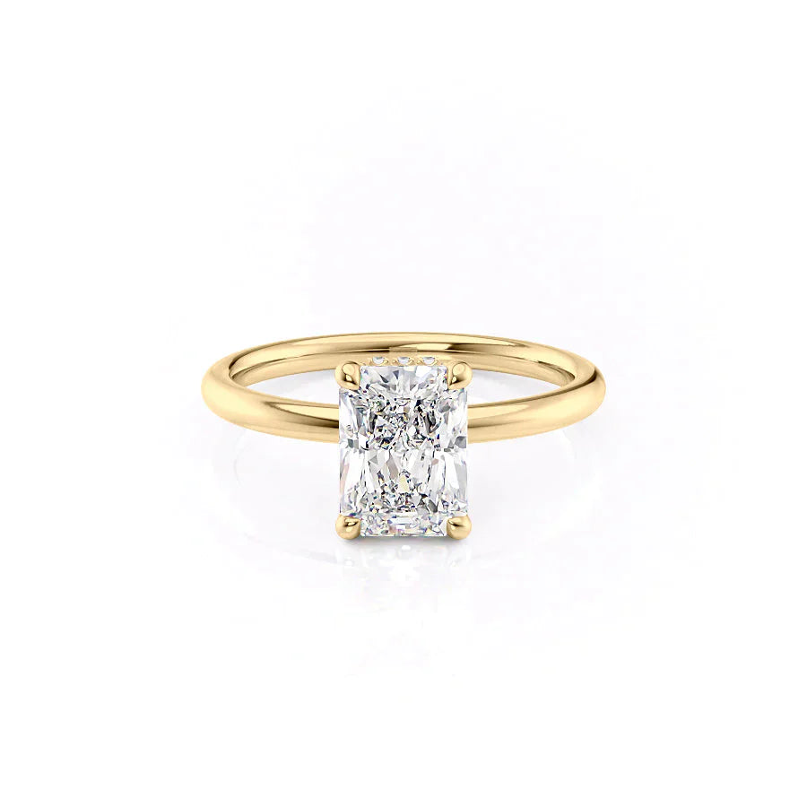 The Alex Set With A 1.5 Carat Radiant Lab Diamond