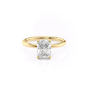 The Alex Set With A 1 Carat Radiant Moissanite