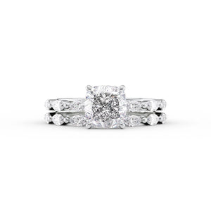 The Lucia Set With A 1.5 Carat Cushion Lab Diamond
