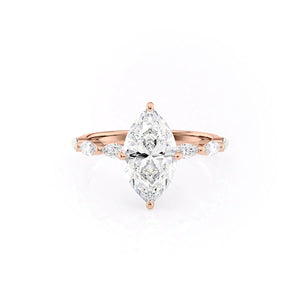 The Lucia Set With A Marquise Moissanite
