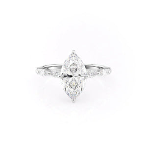The Lucia Set With A Marquise Moissanite