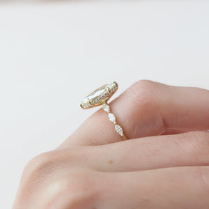 The Lucia Set With A 2 Carat Marquise Lab Diamond