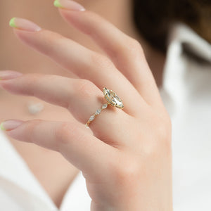 The Lucia Set With A 2 Carat Marquise Lab Diamond