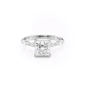 The Lucia Set With A 2.5 Carat Princess Lab Diamond