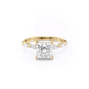 The Lucia Set With A 2.5 Carat Princess Lab Diamond