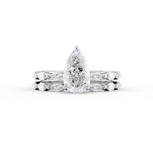 The Lucia Set With A 1.5 Carat Pear Lab Diamond
