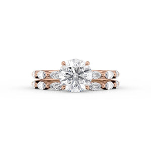 The Lucia Set With A 1 Carat Round Lab Diamond