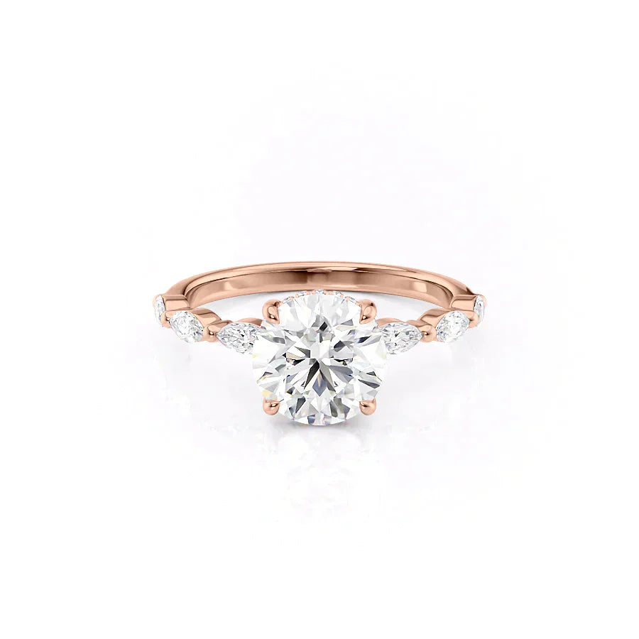The Lucia Set With A 1 Carat Round Lab Diamond