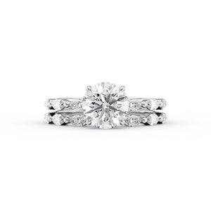 The Lucia Set With A 2.5 Carat Round Lab Diamond