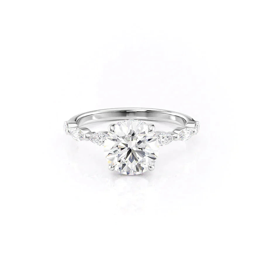The Lucia Set With A 1.5 Carat Round Lab Diamond