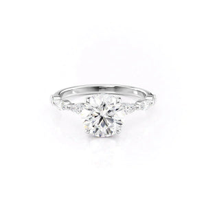 The Lucia Set With A 2 Carat Round Lab Diamond