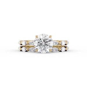 The Lucia Set With A 2.5 Carat Round Lab Diamond