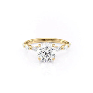 The Lucia Set With A 2.5 Carat Round Lab Diamond