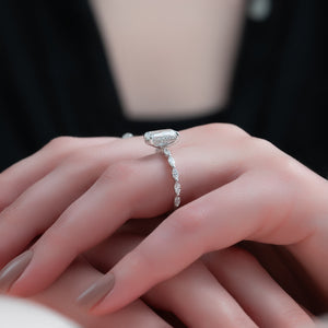 The Lucia Set With A Radiant Lab Diamond