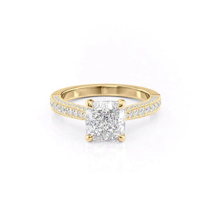 The Catherine Set With A 2 Carat Cushion Lab Diamond