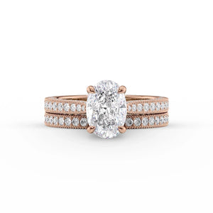 The Catherine Set With A 2 Carat Oval Lab Diamond