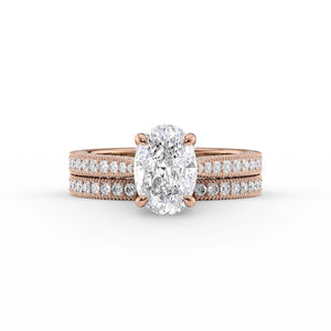 The Catherine Set With A 3 Carat Oval Lab Diamond