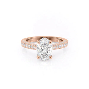 The Catherine Set With A 3 Carat Oval Lab Diamond