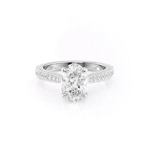 The Catherine Set With A 2 Carat Oval Lab Diamond