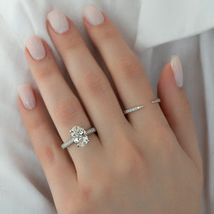 The Catherine Set With A Oval Lab Diamond