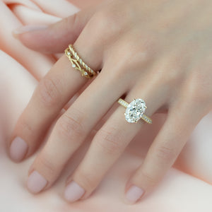 The Catherine Set With A 2 Carat Oval Lab Diamond
