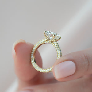 The Catherine Set With A Oval Lab Diamond