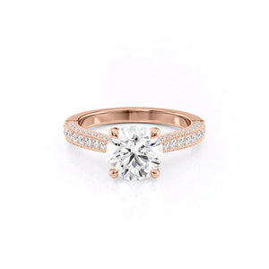 The Catherine Set With A 2 Carat Round Lab Diamond