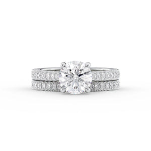 The Catherine Set With A 2 Carat Round Lab Diamond