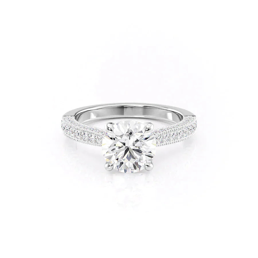 The Catherine Set With A 1.5 Carat Round Lab Diamond