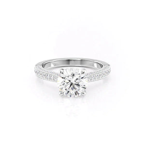 The Catherine Set With A 2 Carat Round Lab Diamond