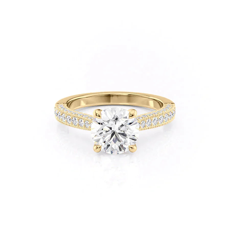 The Catherine Set With A 2 Carat Round Lab Diamond