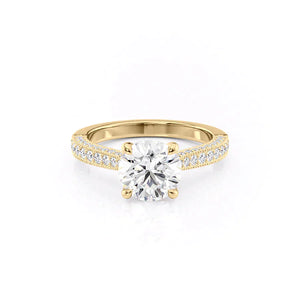 The Catherine Set With A 2 Carat Round Lab Diamond