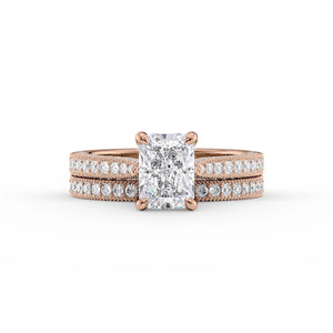 The Catherine Set With A 3 Carat Radiant Lab Diamond