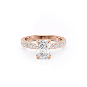 The Catherine Set With A 3 Carat Radiant Lab Diamond