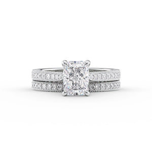 The Catherine Set With A 1.5 Carat Radiant Lab Diamond