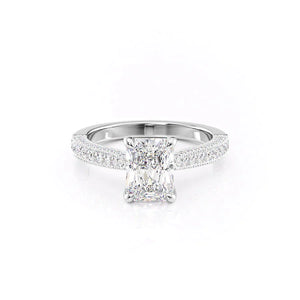 The Catherine Set With A 1 Carat Radiant Lab Diamond