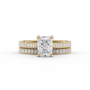 The Catherine Set With A 2 Carat Radiant Lab Diamond