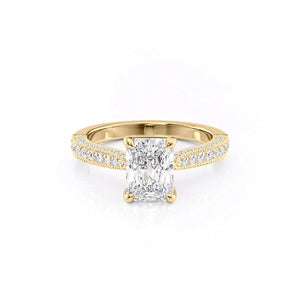 The Catherine Set With A 1 Carat Radiant Lab Diamond