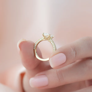 The Catherine Set With A Radiant Lab Diamond