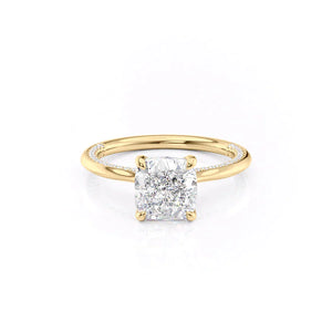 The Claire Set With A 1 Carat Cushion Lab Diamond