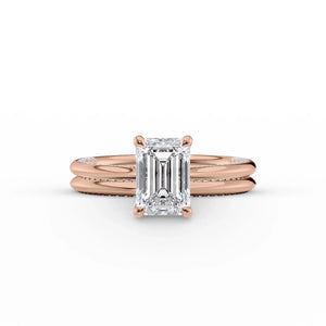 The Claire Set With A 1 Carat Emerald Lab Diamond