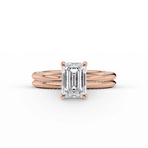 The Claire Set With A 1.5 Carat Emerald Lab Diamond